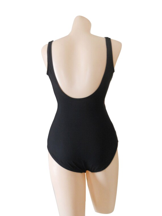 Vintage Black One Piece Swimsuit (Women's Size Sm… - image 2