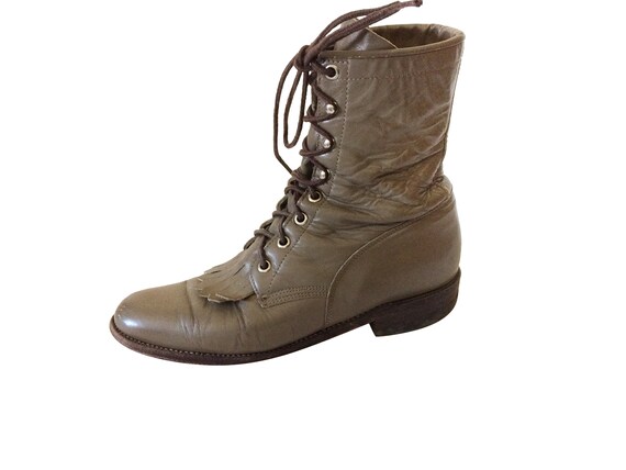 taupe short boots