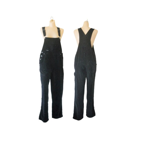 Capsule Wardrobe Item: Vintage Black Velour Overa… - image 1