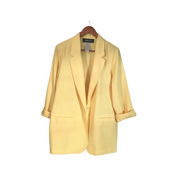 yellow summer blazer