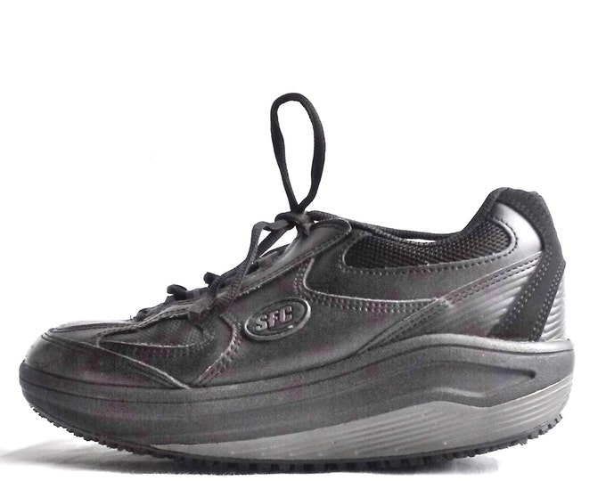 Black Platform Sneaker Platform Trainer 90s Club Kid Shoe 90s Etsy