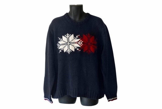 tommy blue sweater