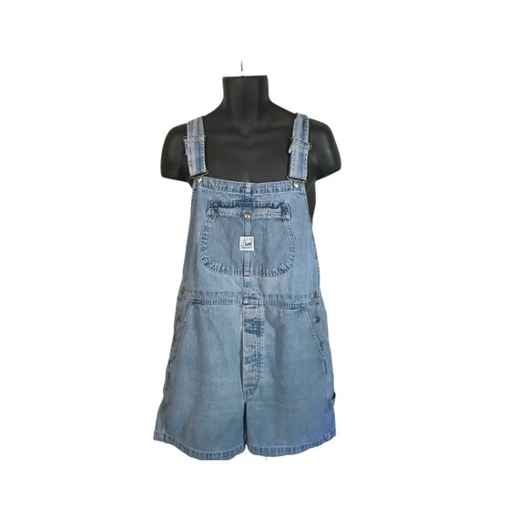 Men Overall Shorts Denim Overall Dungaree Blue Jea