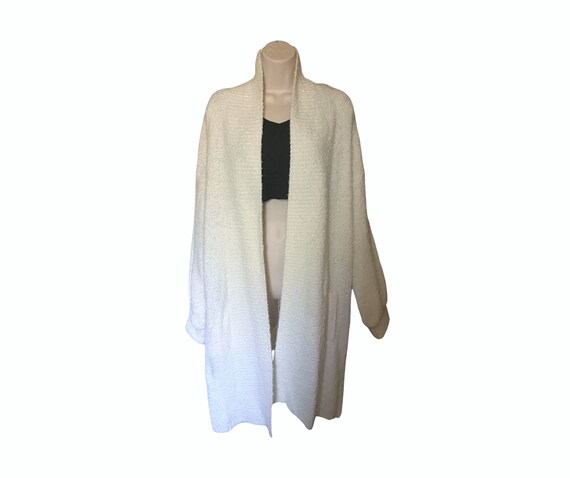 Womens off white cardigan sweater top