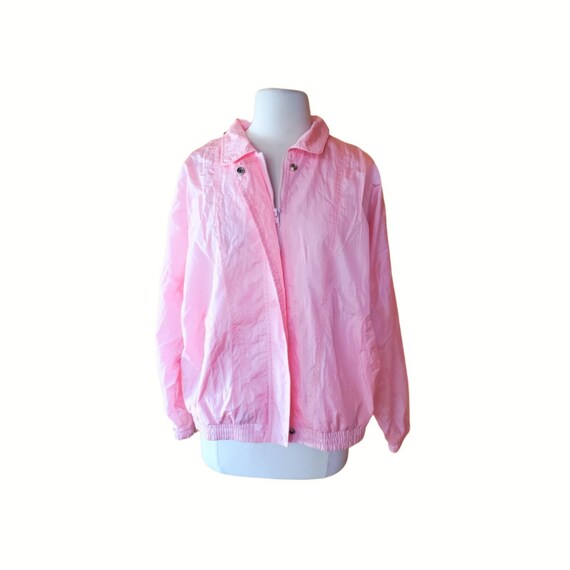 Vintage Pink Windbreaker Pastel Windbreaker Women