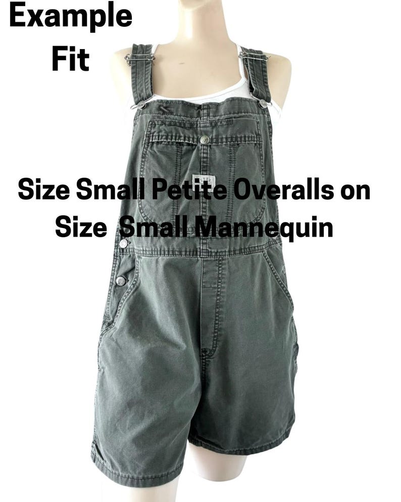 Overall Examples Vintage Lee Short Overalls Olive Green Shortalls Womens Petite Small ...