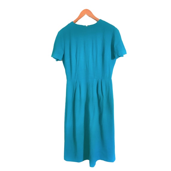Vintage Teal Day Dress (Women's Size 10) - image 3