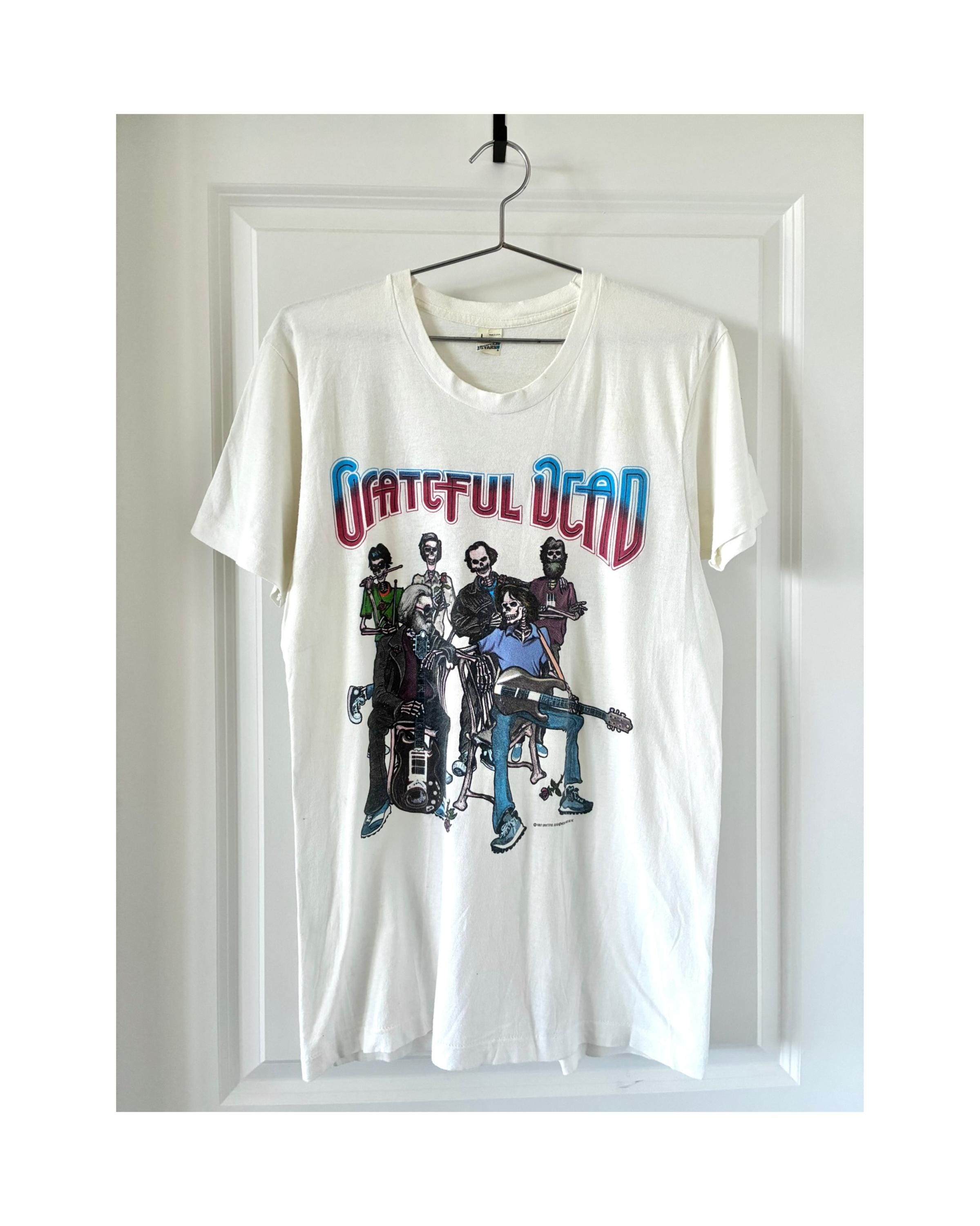 Original Vintage 1987 Grateful Dead Single Stitch Tour Tee – Band