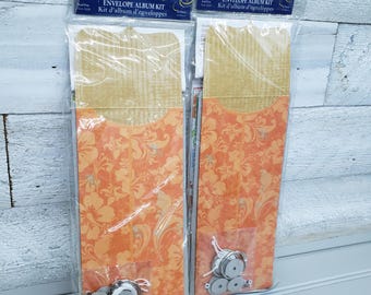 Little Yellow Bicycle Boardwalk Envelope Album Kit Bundle Set of 2 Scrapbook Kits