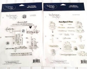 Technique Tuesday Clear Stamp Bundle My Little Princess Loving Words Ali Edwards