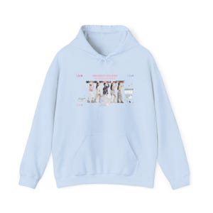 Felpa con cappuccio e stampa grafica K-pop "Midnight Eclipse" / Maglione comodo in misto cotone e poliestere immagine 16