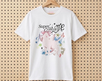 ILLIT Pastel Photo Collage T-Shirt | Kawaii Vintage Inspired Tee