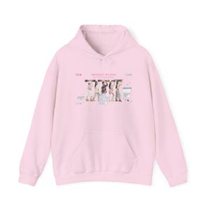 Felpa con cappuccio e stampa grafica K-pop "Midnight Eclipse" / Maglione comodo in misto cotone e poliestere immagine 19