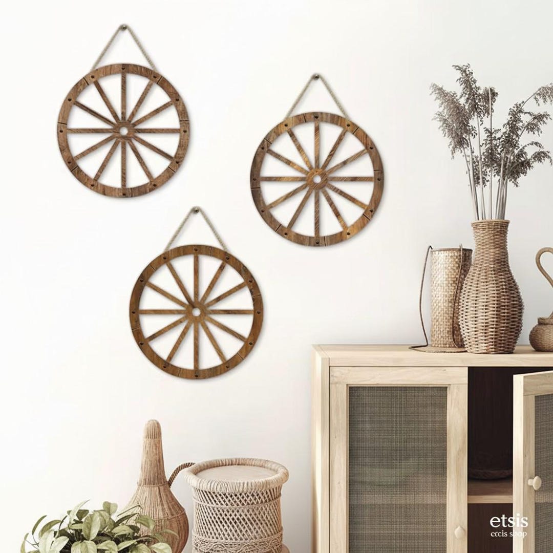 Wagon Wheel Wall Decor Ideasnull