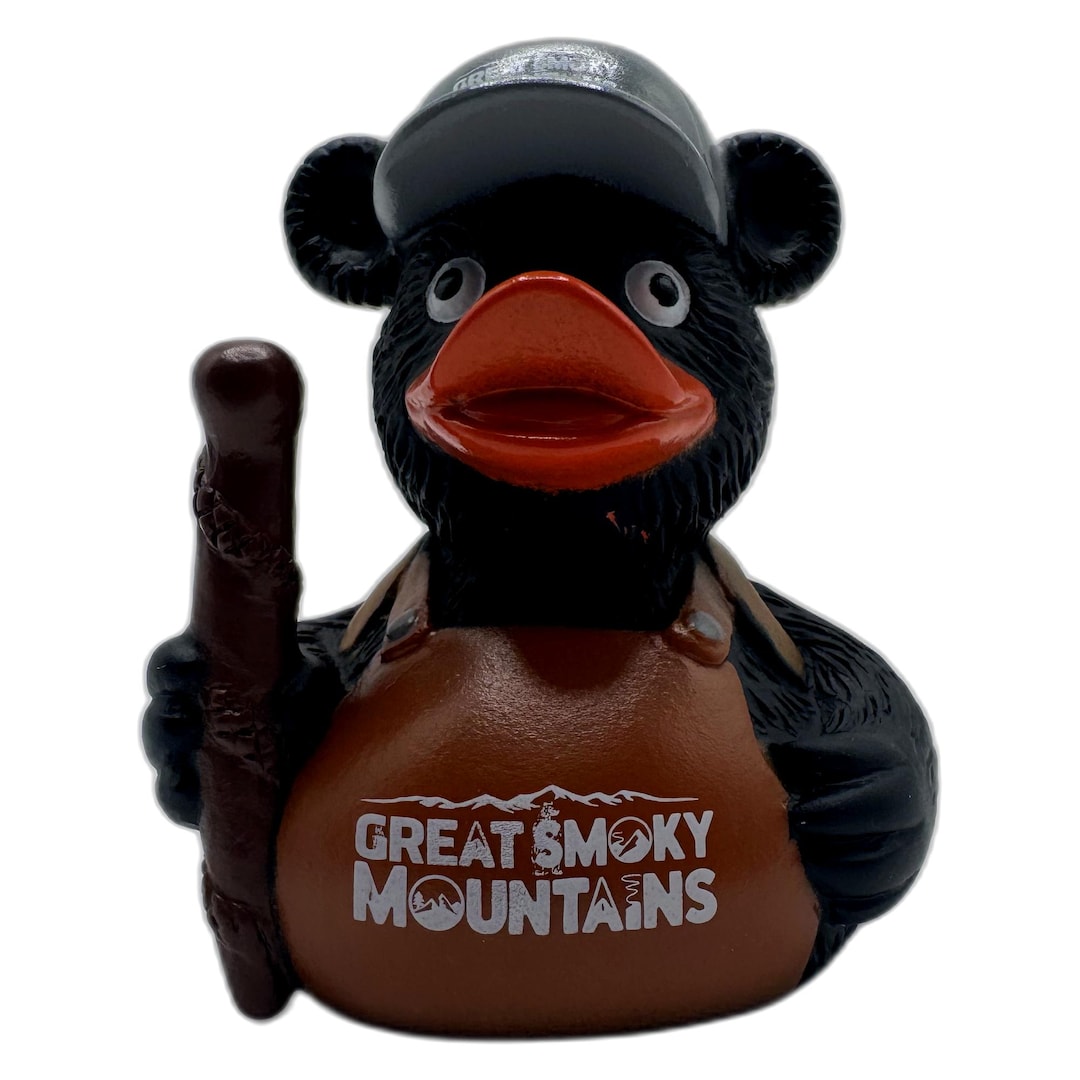 Smoky Mountains Black Bear Hiker Rubber Duck | National Park