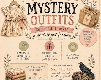 Mystery Kids Outfit | Handmade Clothing | Surprise Outfit | Baby & Toddler Clothes | Boutique Style |