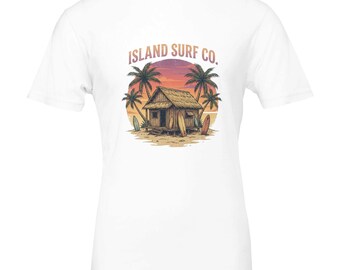 Retro Surfing T-Shirt | Vintage Beach Vibes Tee | Unisex Cotton Surf Shirt | Gift for Surfer | DTG Print