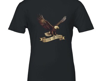 Celebrate 250 Years of Freedom! 4th of July Unisex T-Shirt - Vintage Patriotic Graphic Tee, Perfect American Birthday Gift
