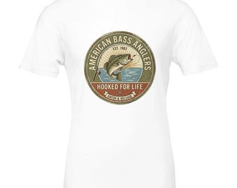 Funny Bass Fishing Shirt - "Reely Into Fishing" Tee - DTG Printed Graphic T-Shirt for Anglers & Outdoorsmen - Perfect Gift for Dad