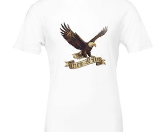 250 Years of Freedom T-Shirt | 4th of July Patriotic Tee | Unisex DTG Printed Shirt | American Birthday Gift
