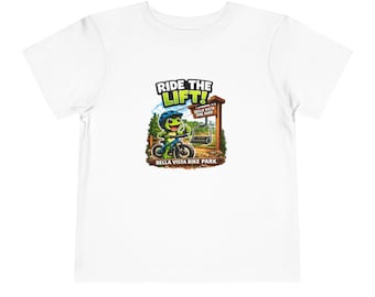 Ride the Lift Bella Vista Bike Park Toddler Tee | Mountain Bike Park Graphic