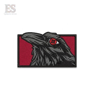 Anime Crow Eye Embroidered Patch