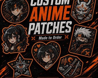 Custom Anime Embroidered Patches | Personalized Manga Artwork Patches