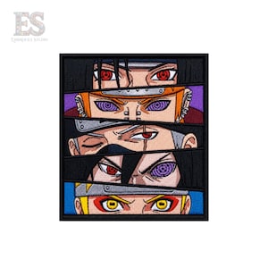 Anime Manga Eyes Embroidered Patch