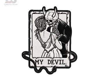My Devil - Skeleton With Girl Anime Manga Embroidered Patch