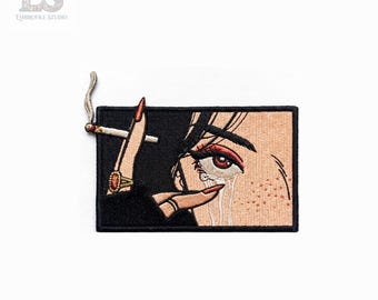 Anime Manga Eyes Embroidered Patch