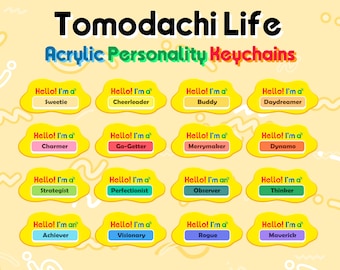 Porte-clés personnalisé Tomodachi Life en acrylique