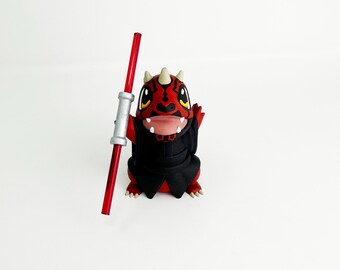 Figura de resina de Darth Charmander pintada a mano