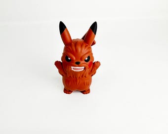 Figura de resina de Wookie Pikachu pintada a mano