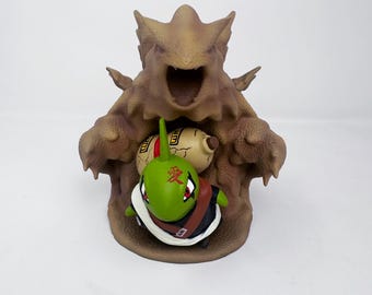 Figura de resina de Larvitar Gaara pintada a mano