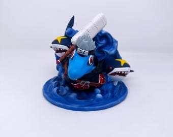 Figura de resina pintada a mano de Totodile Kisame Attack