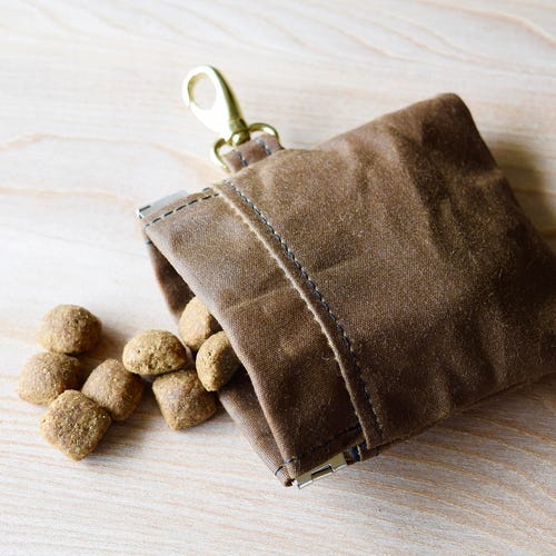 Personalised Leather Dog Treat Pouch Dog Treat Carrier Dog Etsy