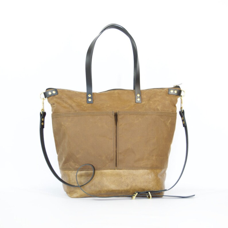 Large UNISEX Diaper Bag LEWIS Waxed Canvas Weekend Work Etsy