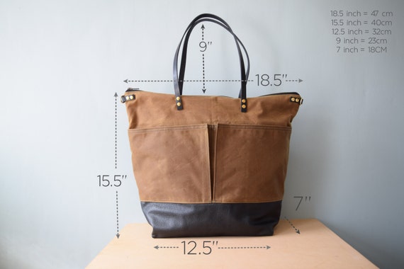 waxed canvas diaper bolsa