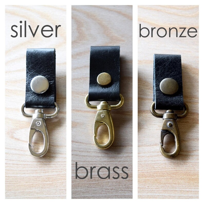 choose which finish 2 Leather earphone holders wire keepers PAIR of LEATHER earbud holders with clips cord tie organiser black leather