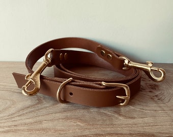 Tan Brown Leather Crossbody Bag Strap – Adjustable Replacement Shoulder Purse Strap