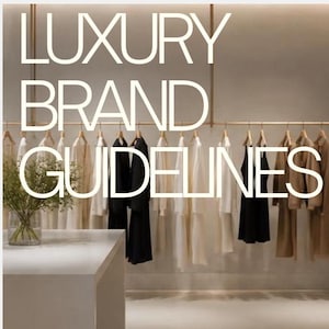 Canva Markenidentitäts-Kit | Visueller Styleguide, Logo, Farbregeln | Luxusmode | Luxus-Branding