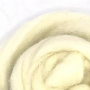 15.75 OZ. White Carded Core Wool Sliver (Roving) FREE SHIPPING (see description)