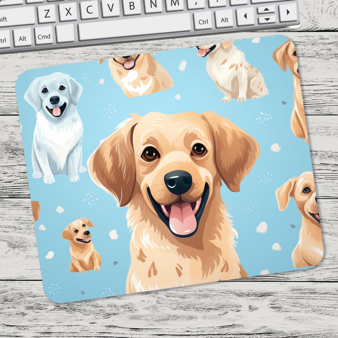 Caroline tesori del pupazzo di neve con Golden Retriever