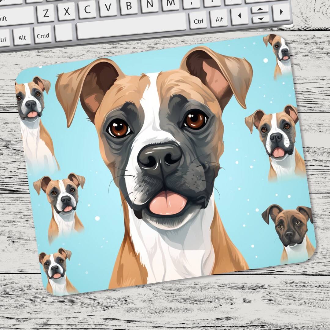 Boxer Mouse Cute Boxer Mouse Pad Sublimation Design, Mouse Pad Sublimation, Square ...