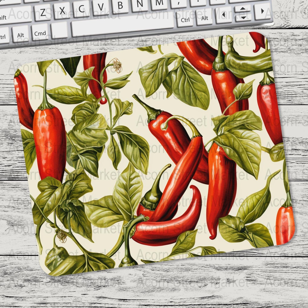 Hot Chili Peppers Cayenne Spicy Peppers Red Peppers Mouse Pad