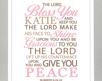 Christening gift - Numbers 6:24-26  - Print