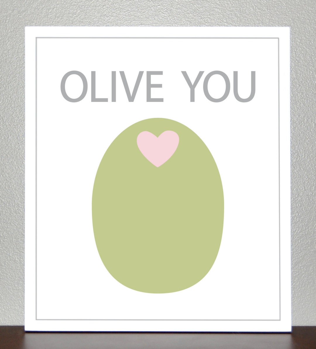 Nursery Wall Art Olive You 8x10 Print - Etsy