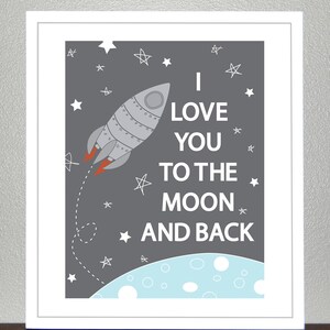 Love you to the moon and back- 8x10