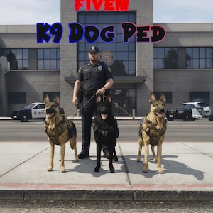 FiveM K9 Dog Ped Add-On Ready | Police Dog Companion for RP Servers