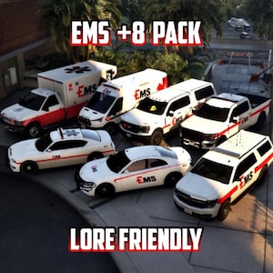 FiveM EMS Vehicle Pack: 8+ Optimized Ambulance Cars, Lore-Friendly